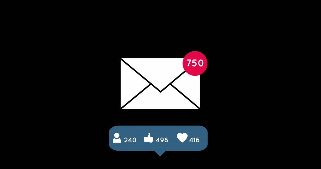 Social Media Engagement and Notification Concepts with Icons