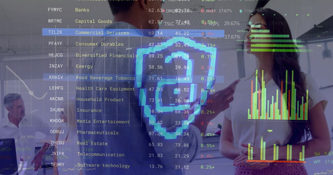 Digital Data Protection and Business Collaboration Concept