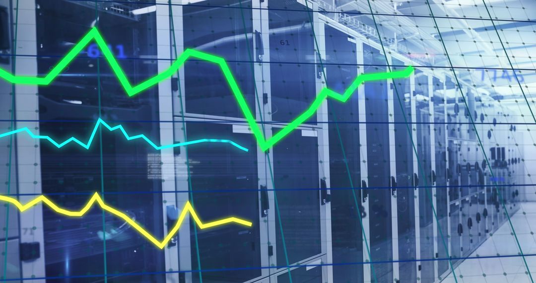 Networking Graph Overlay Data Server Room Visualization