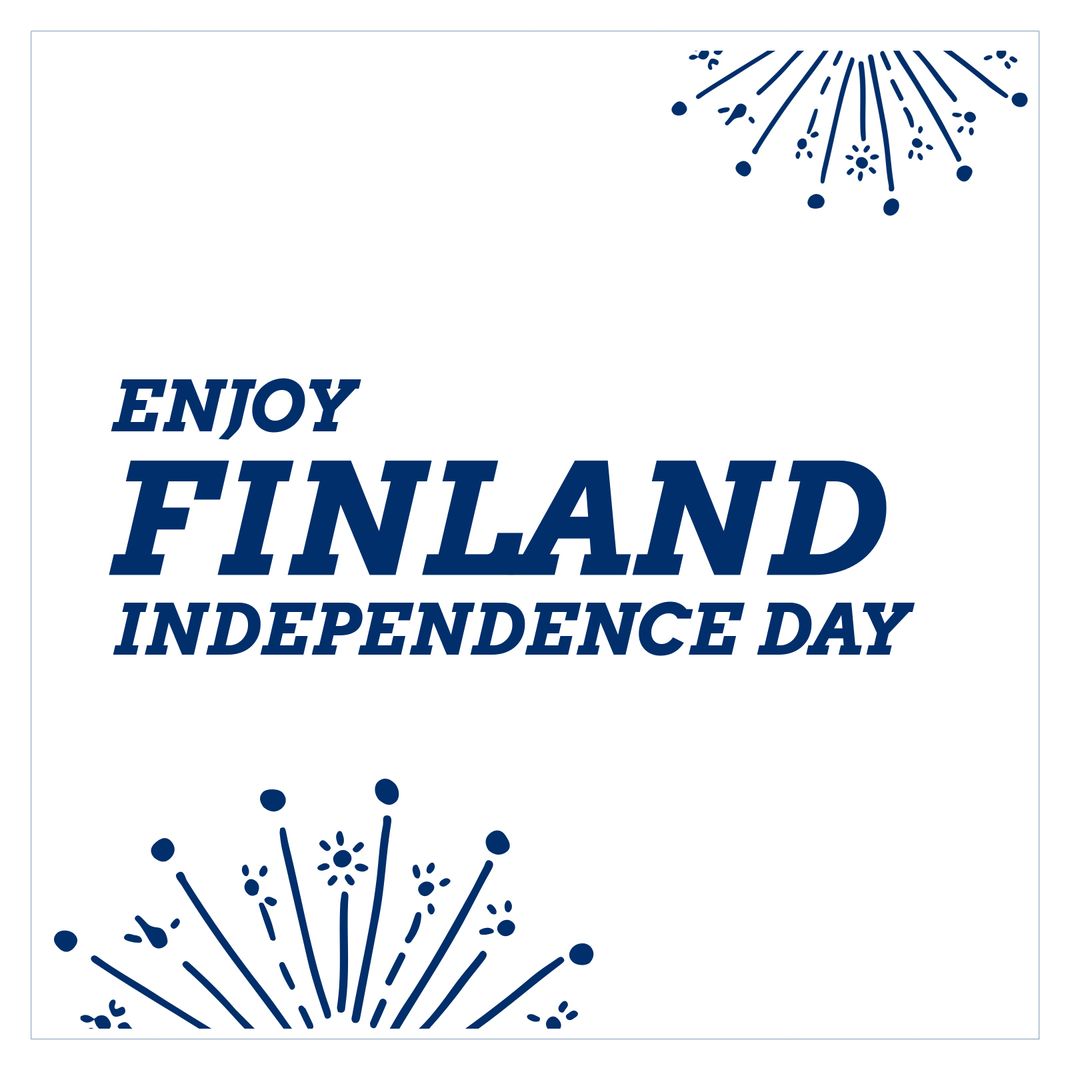 Finland Independence Day Celebration Banner with Abstract Pattern - Download Free Stock Templates Pikwizard.com