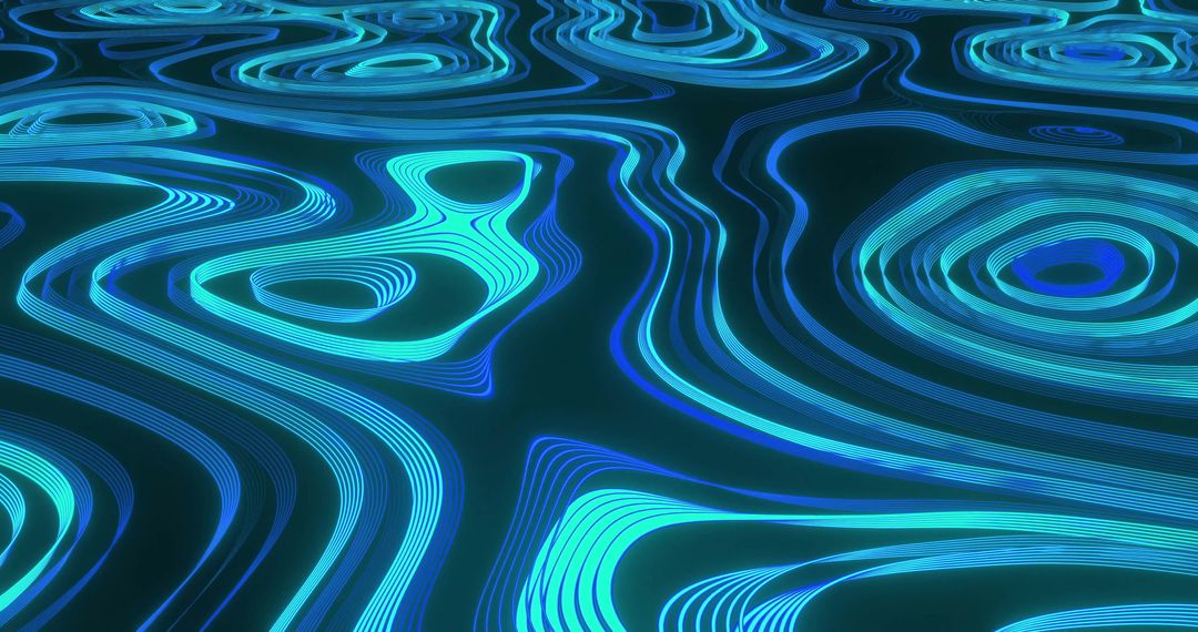 Dynamic Neon Fluid Abstract Background with Flowing Patterns