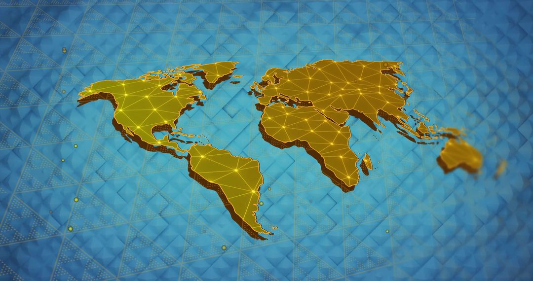 Digital Global Map with Network Connectivity Overlap