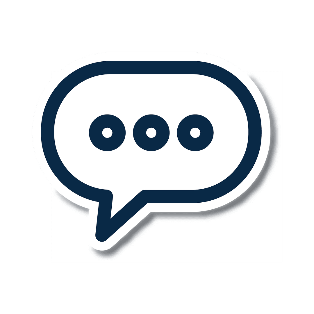 Transparent Speech Bubble Icon for Messaging and Communication