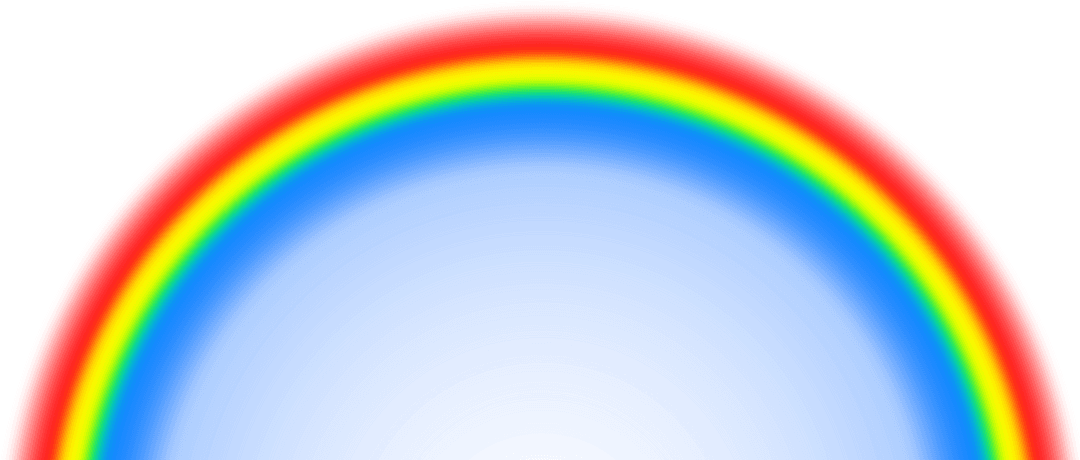 Colorful Rainbow on Transparent Background
