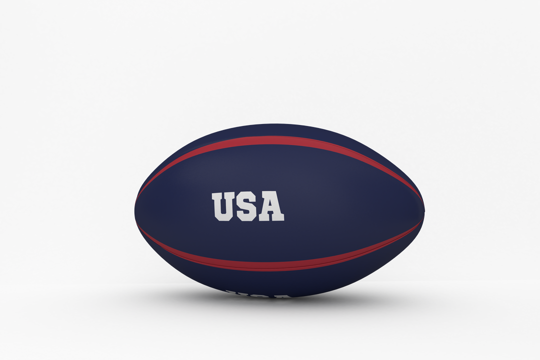 Rugby Ball Featuring USA Text on Transparent Background - Download Free Stock Images Pikwizard.com