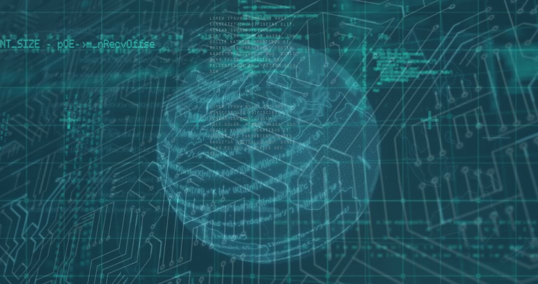 Global network architecture and data processing visualization