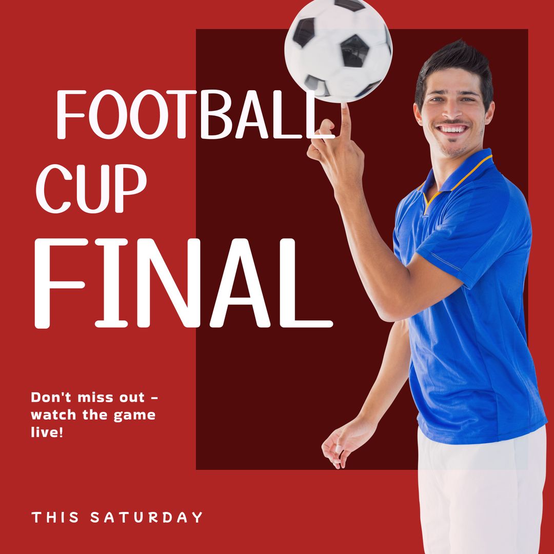 Dynamic Football Cup Final Promotional Banner