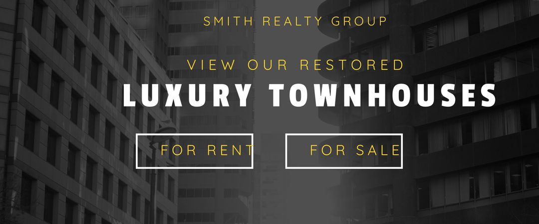 Modern Luxury Townhouse Real Estate Advertisement Template