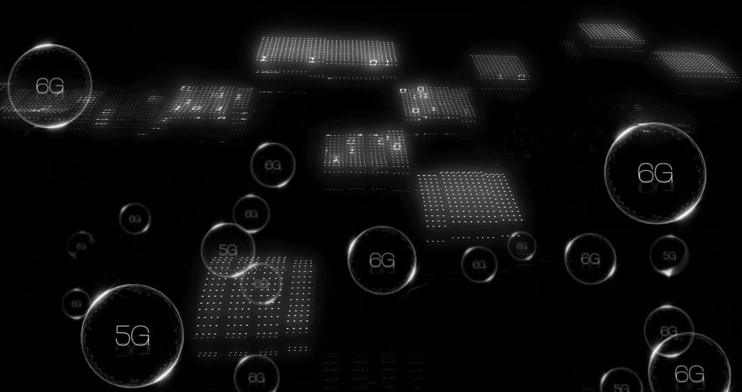 Futuristic Digital Network with 6G Technology Interface