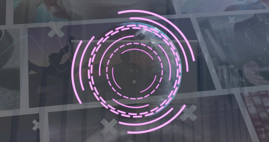 Pink Scanner Interface Screen for Data Processing