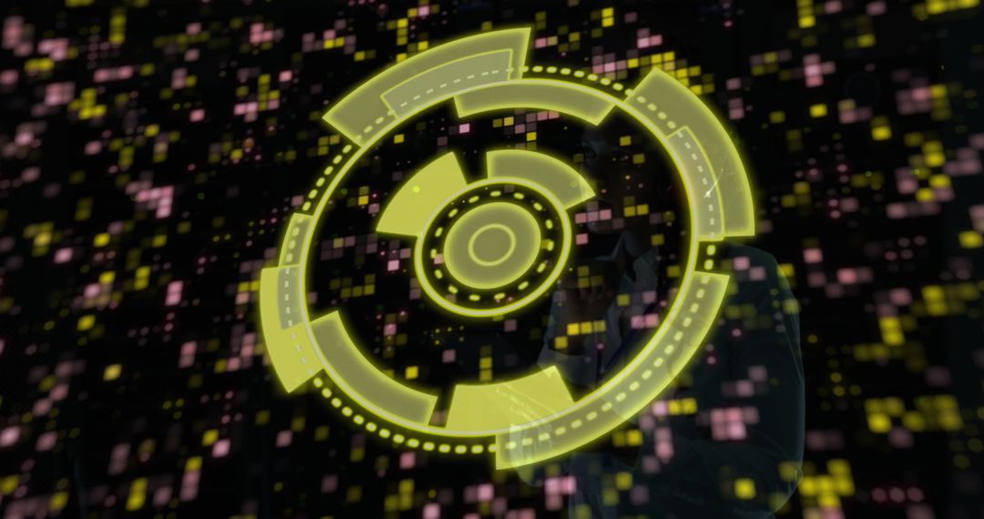 Engineer Futuristically Navigating Secure Digital Holographic Interface