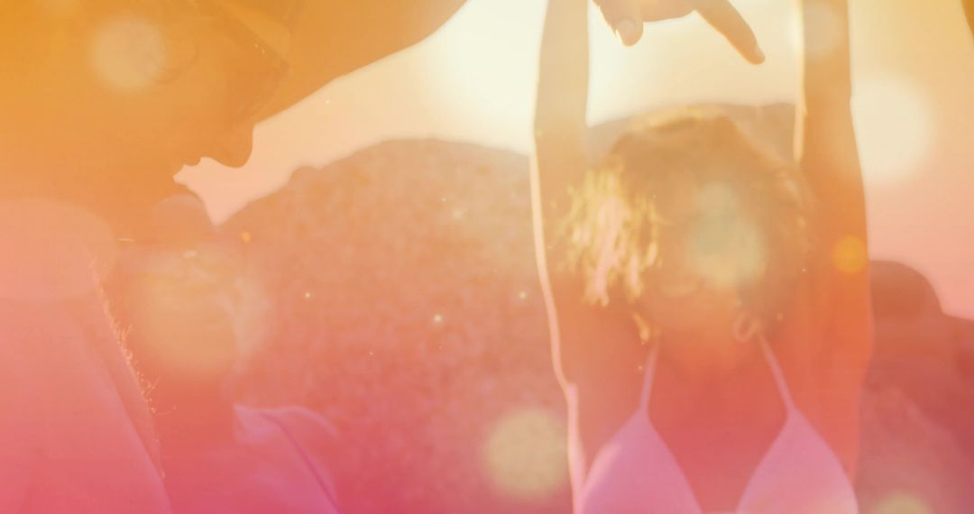 Sunset Beach Wellness Activity with Energetic Stretching