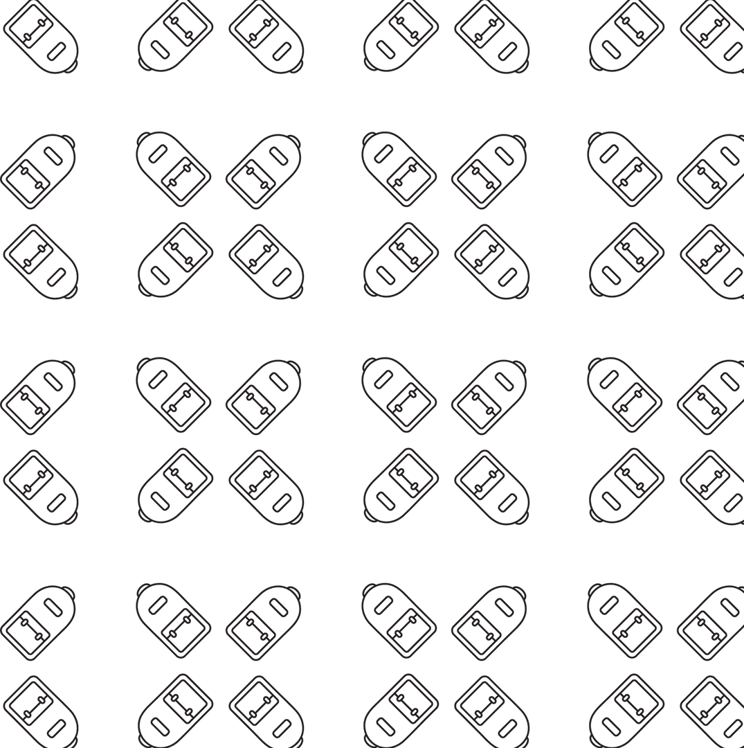 Repeating Backpacks Pattern on Transparent Background