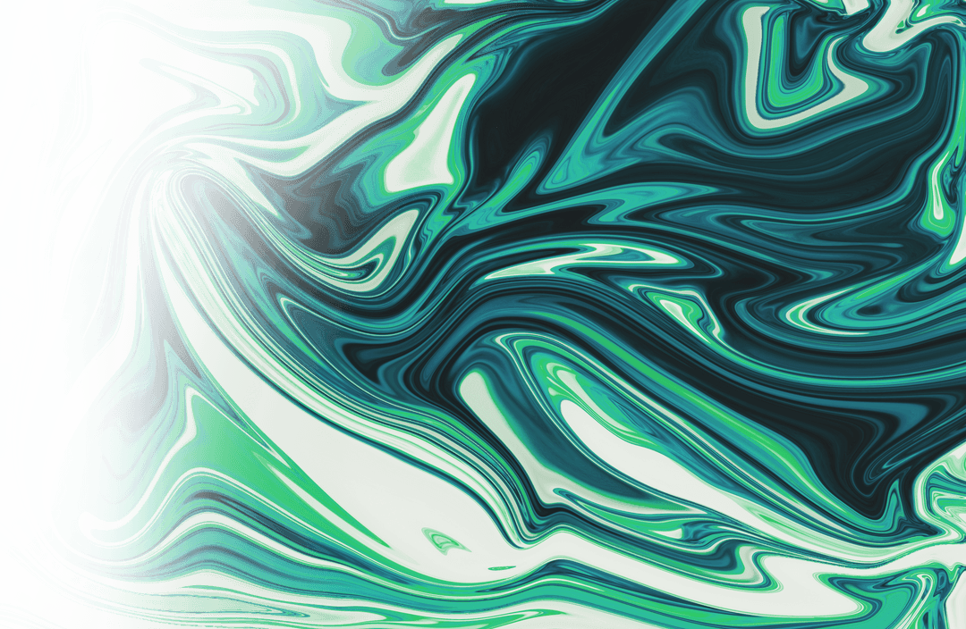 Transparent Digital Green Abstract Swirl Pattern