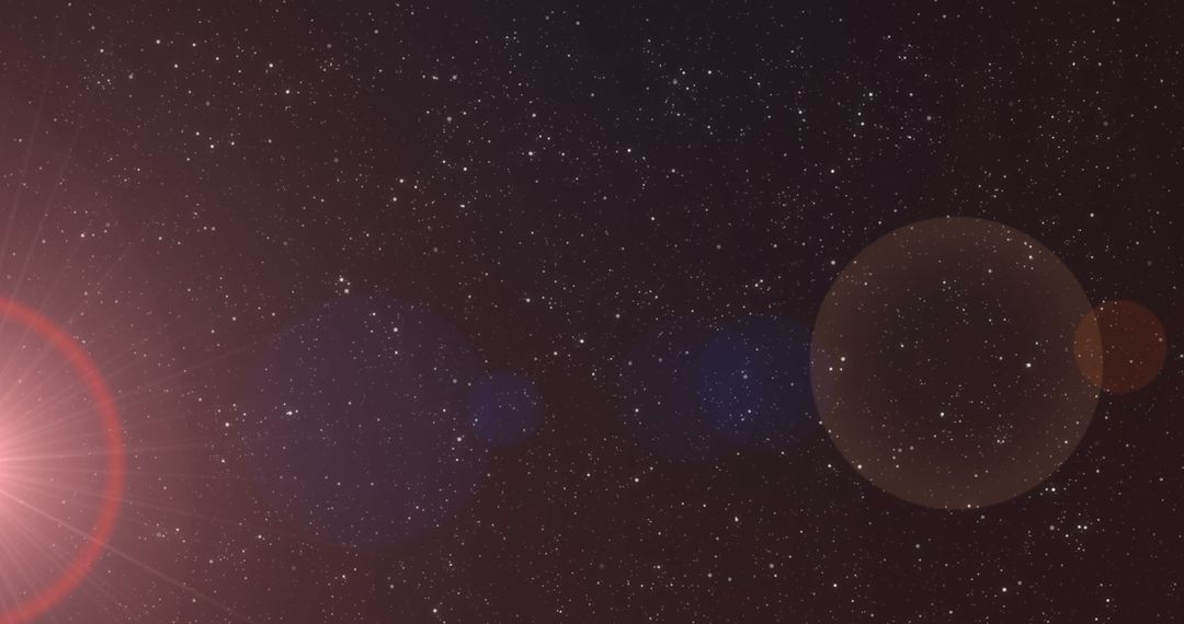 Glowing Mathematical Formulas on Starry Night Sky Background