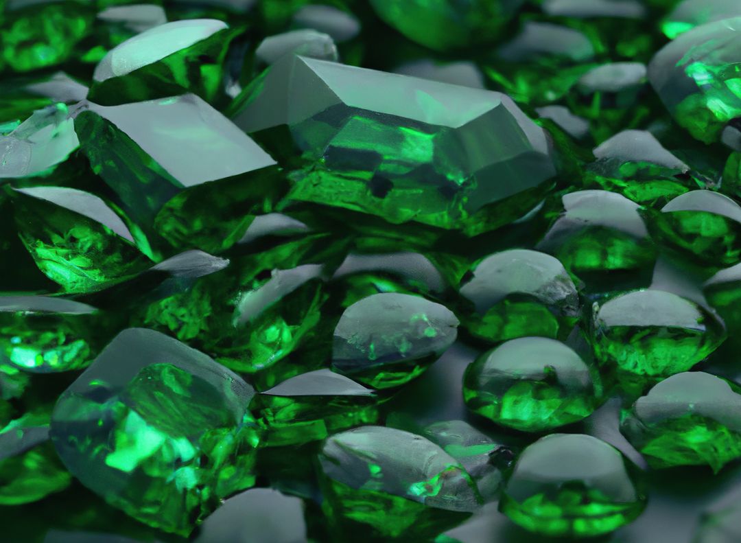 Close up of emeralds created using generative ai technology - Free Images, Stock Photos and Pictures on Pikwizard.com
