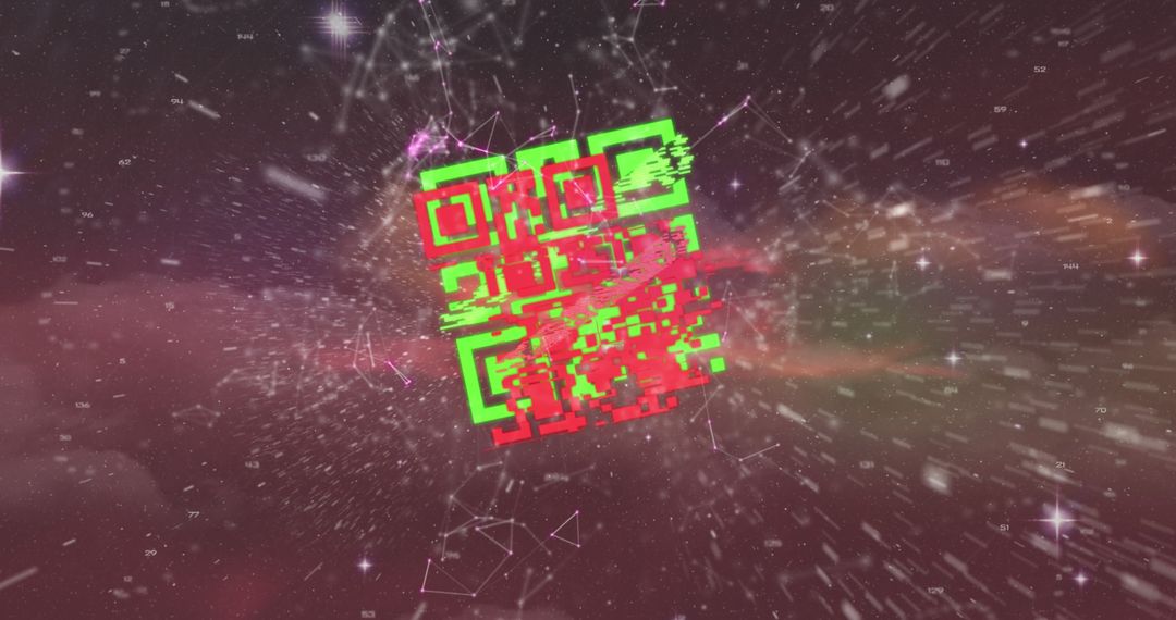 Futuristic QR Code in Cosmic Network