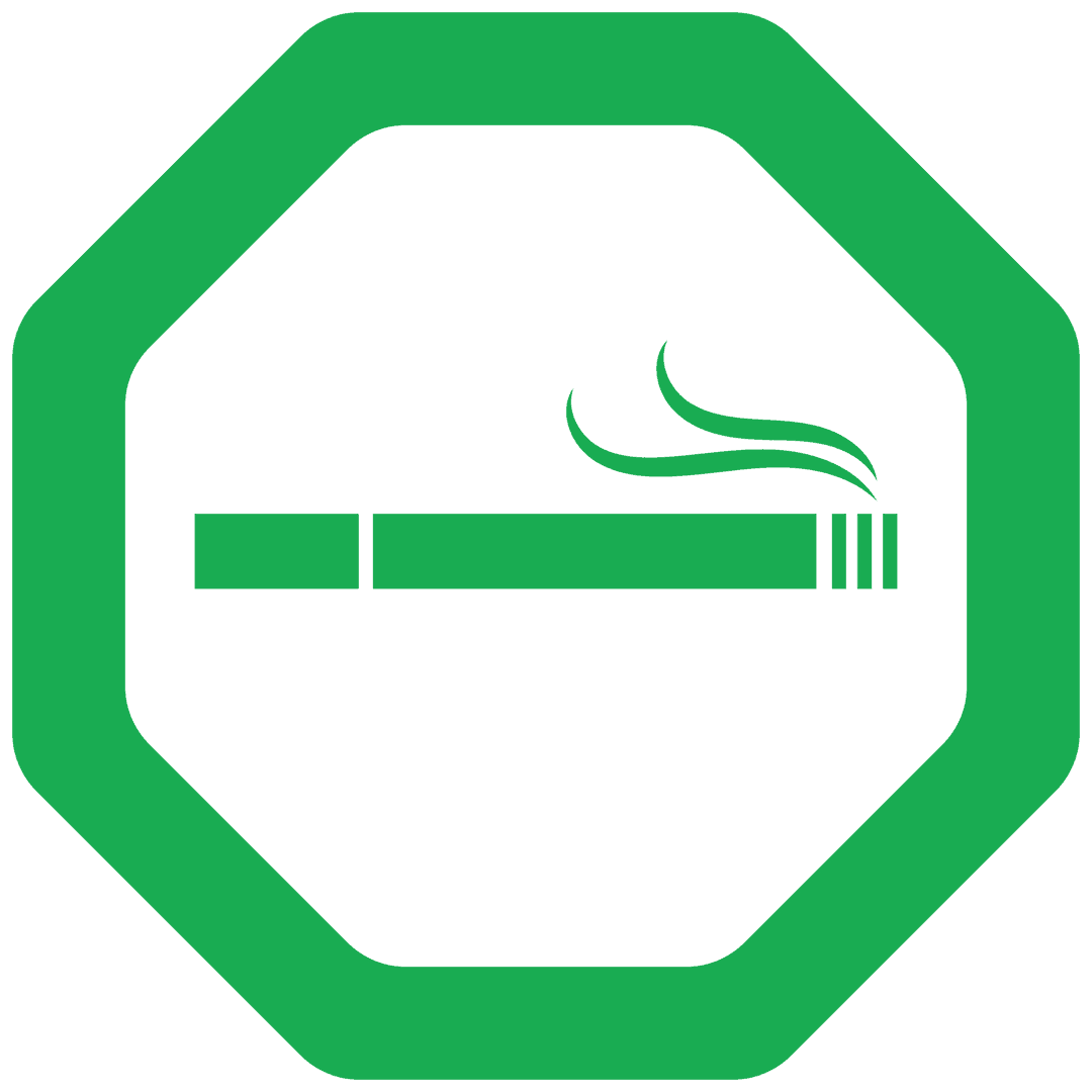 Green Smoke Symbol Isolated on Transparent Background