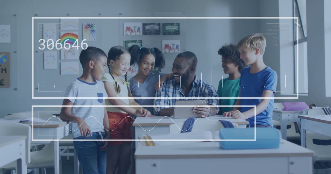 Digital Learning in Diverse Classroom with Inspiring Teacher