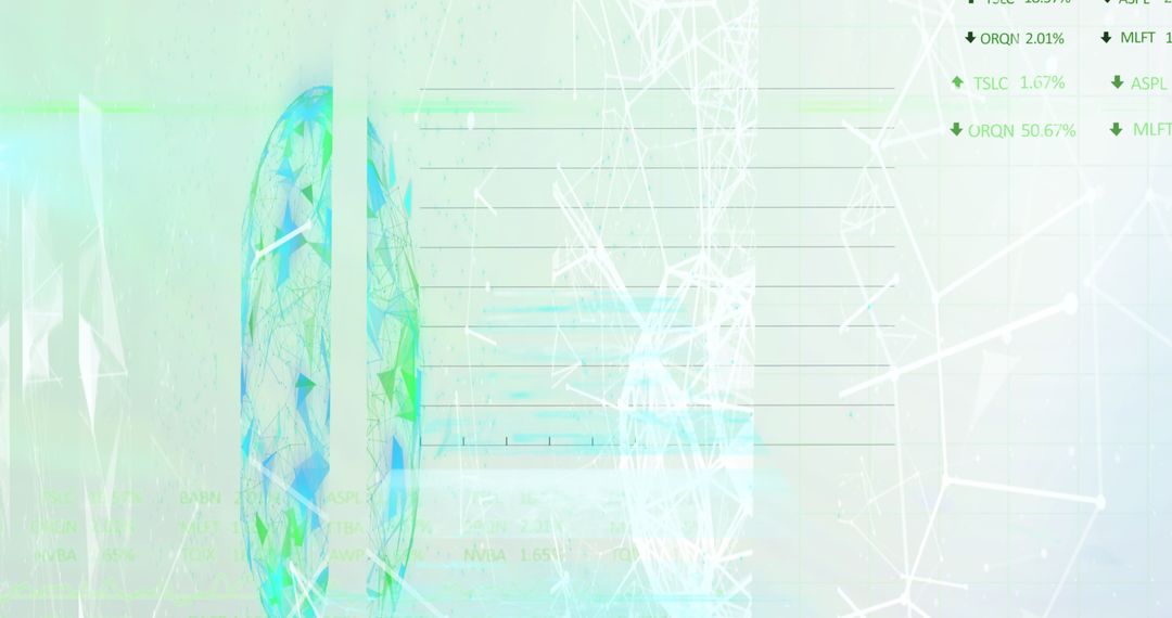 Future Tech Abstract with Digital Interface Elements