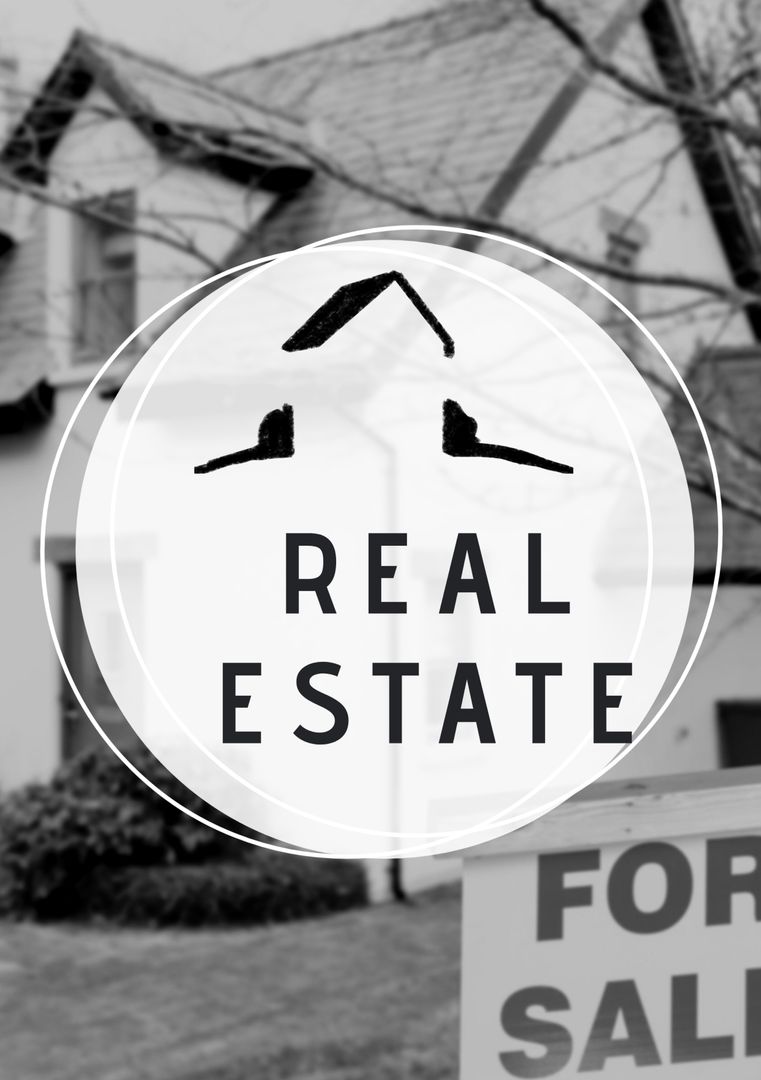 Modern Real Estate Design Featuring Iconic House Symbol