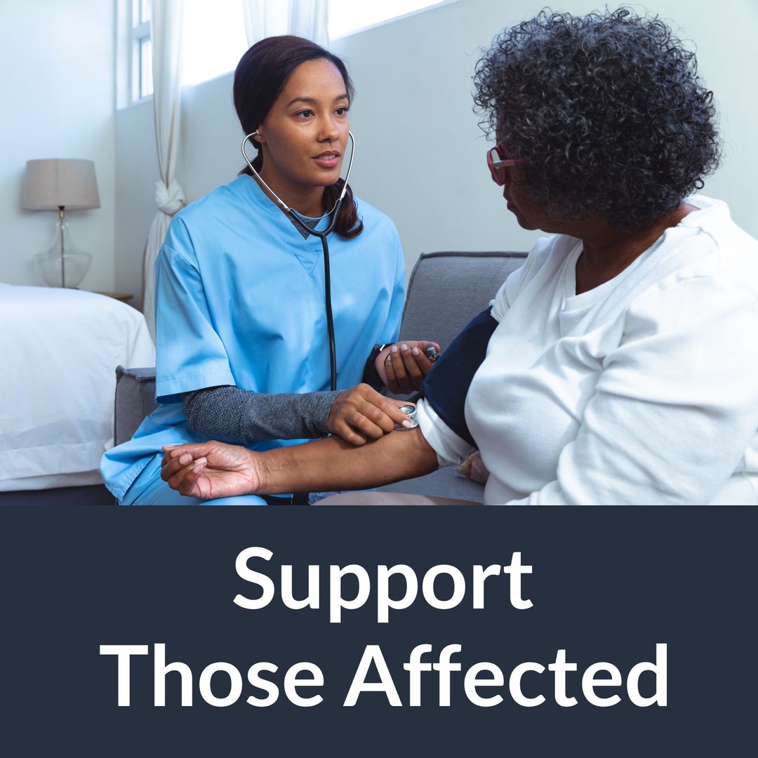 Healthcare Worker Examining Patient Emphasizing Supportive Care