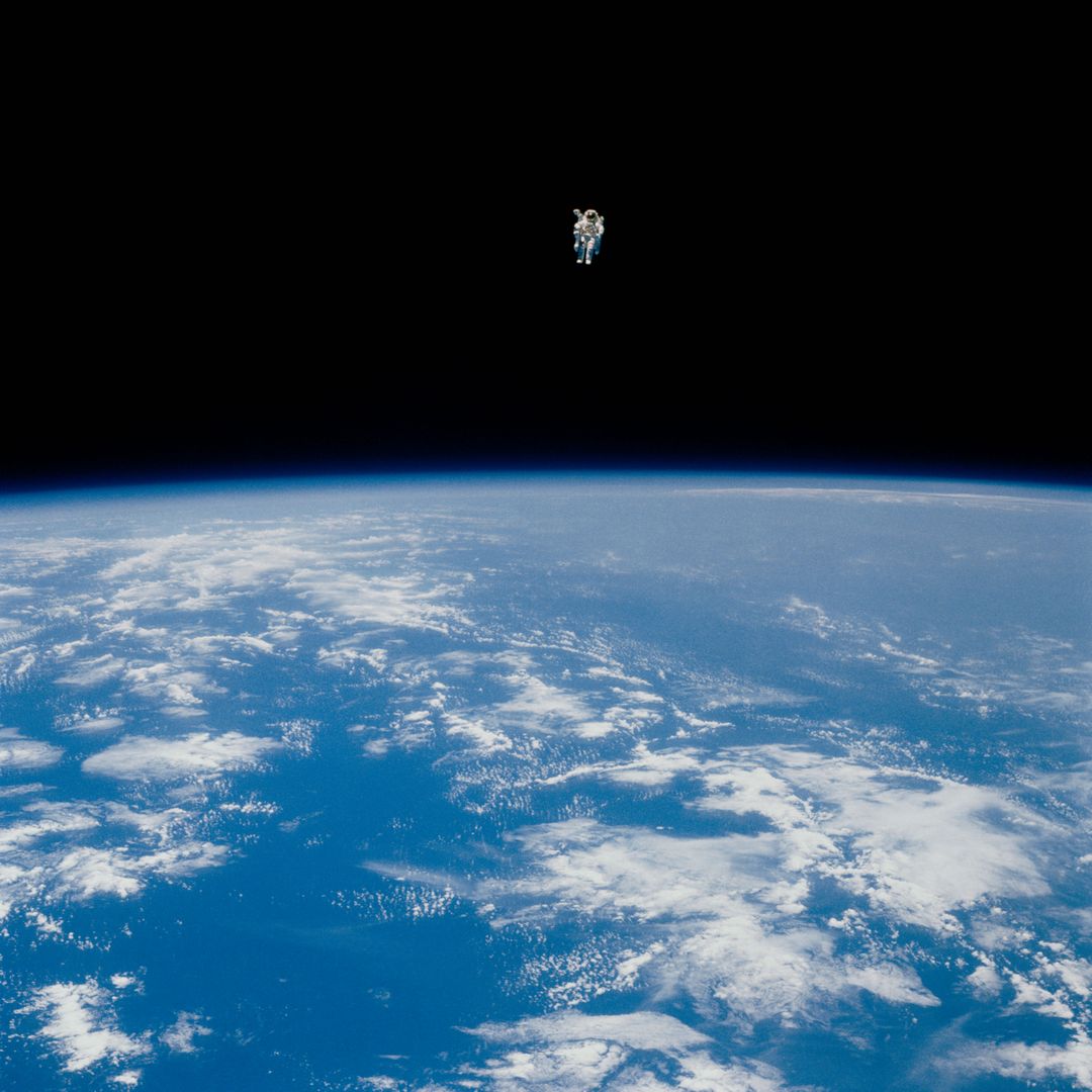 Views of the extravehicular activity during STS 41-B - Free Images, Stock Photos and Pictures on Pikwizard.com
