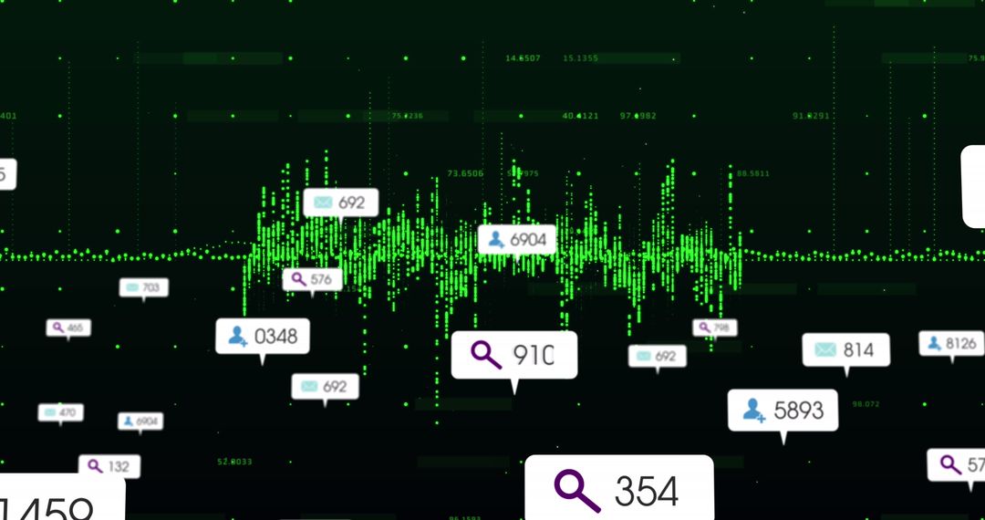 Social Media Analytics with Data Processing in Green Theme