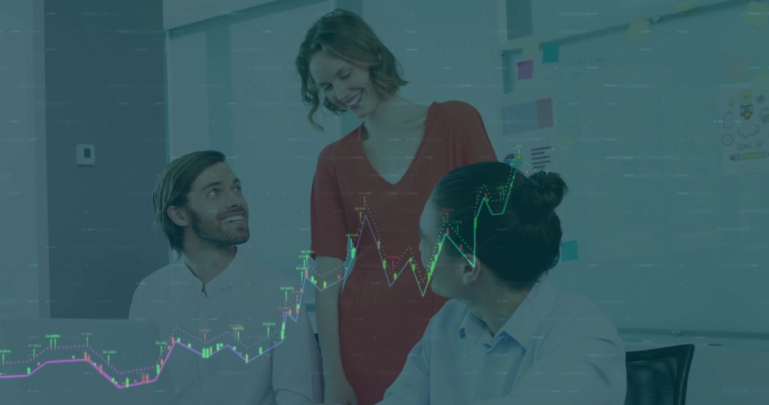 Team Collaborating on Financial Data Analysis