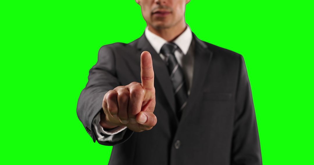 Businessman Pointing Finger Gesturing No or Warning - Free Images, Stock Photos and Pictures on Pikwizard.com