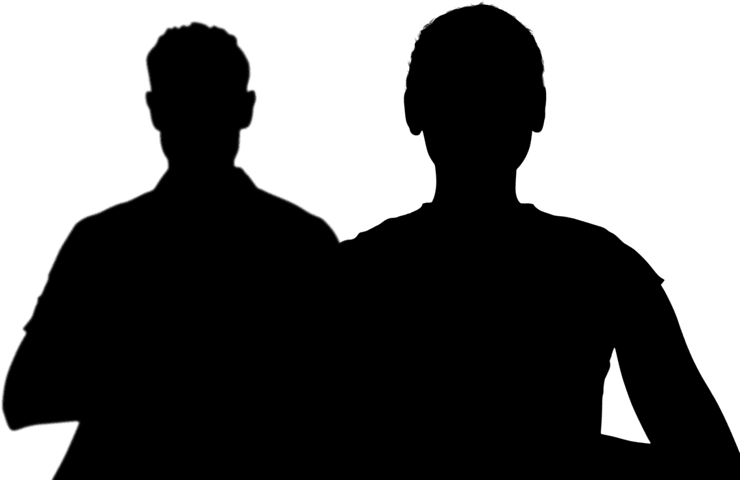 Transparent Silhouettes Performing Yoga in Harmony