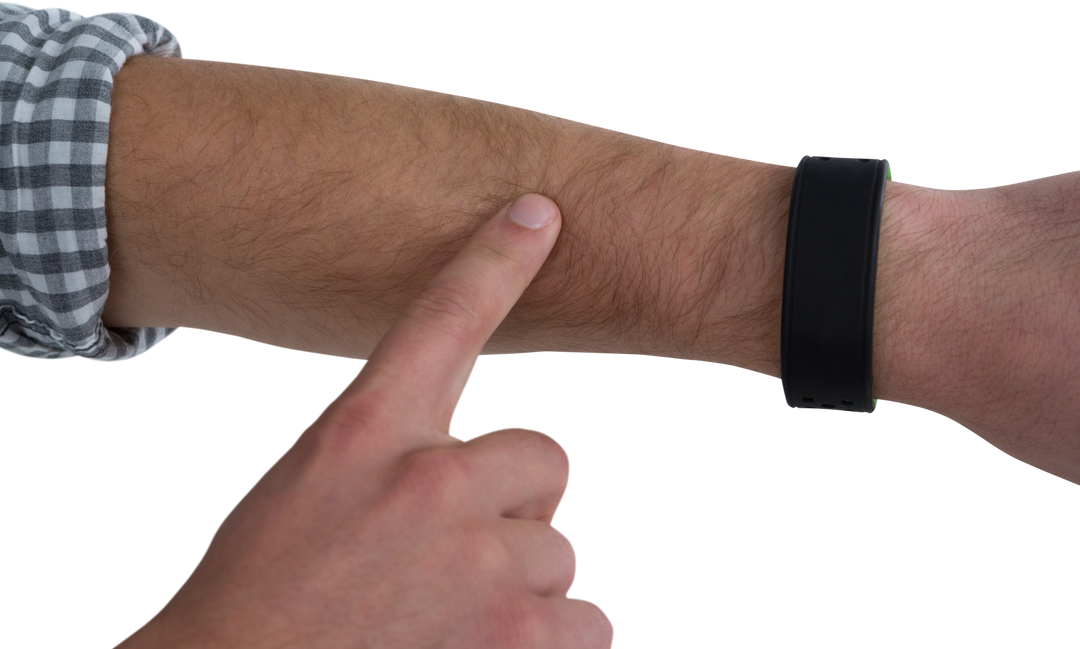 Transparent View of Fitness Band on Arm - Download Free Stock Images Pikwizard.com