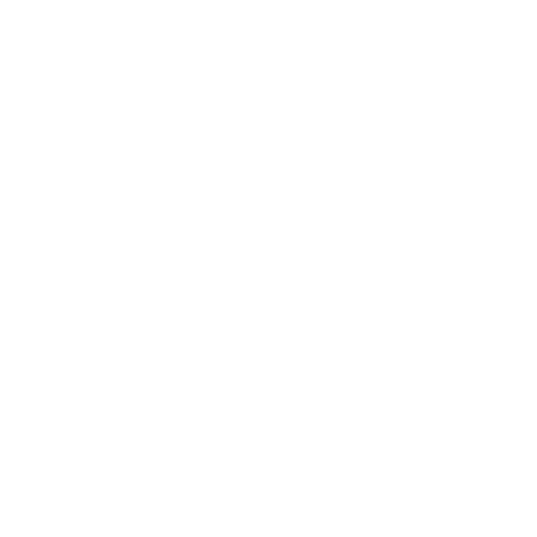 White Hashtag Symbol Outline on Transparent Background