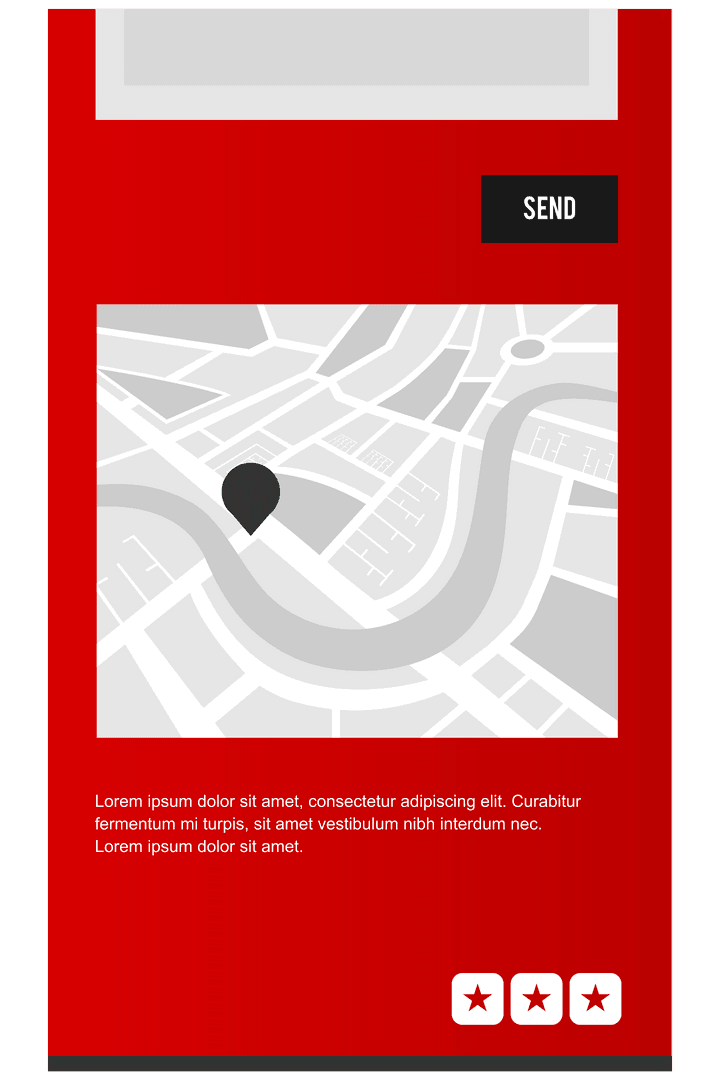 Transparent Digital Interface with City Map Illustration