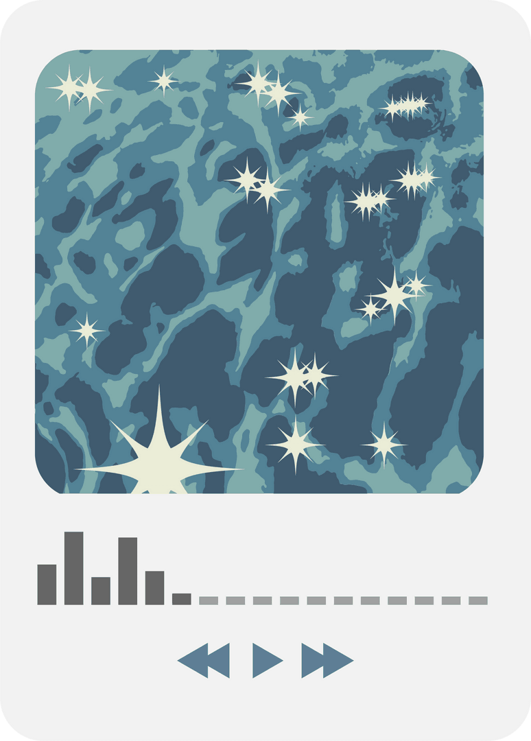 Futuristic Cosmic Digital Art with Transparent UI Elements