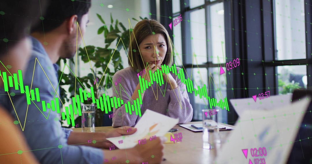 Creative Team Analyzing Digital Data at Office Meeting