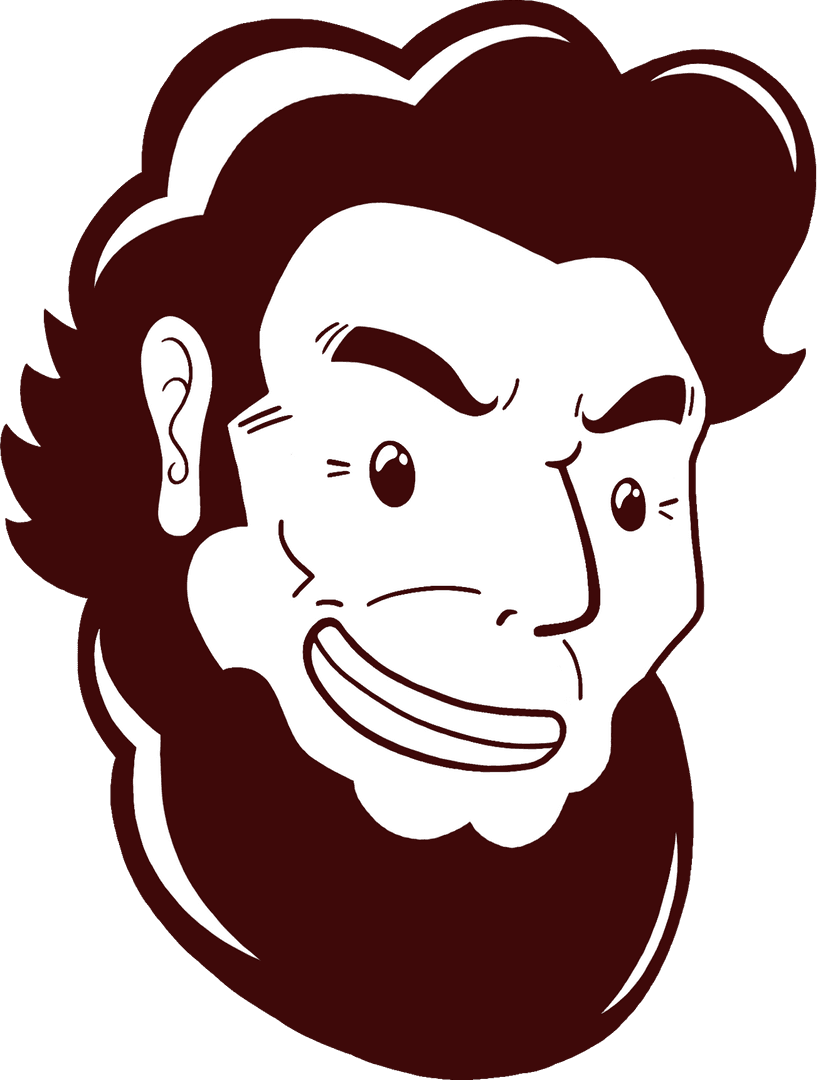 Abraham Lincoln Illustration on Transparent Background for Patriotism