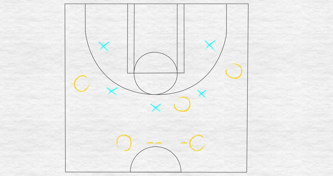 Strategic Basketball Game Plan Diagram - Free Images, Stock Photos and Pictures on Pikwizard.com