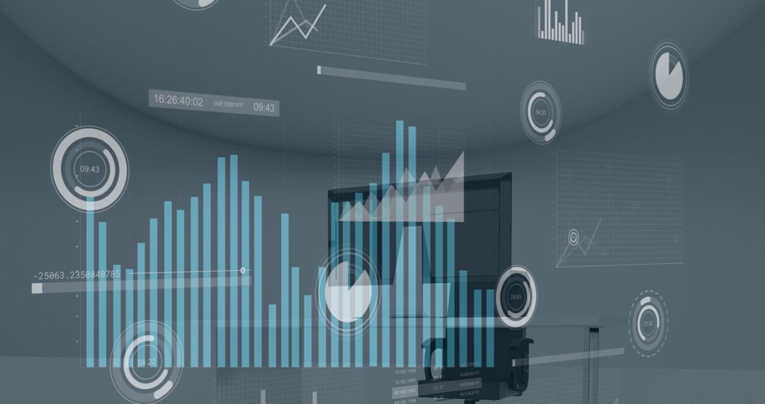 Digital Data Analytics Over Modern Office Workspace