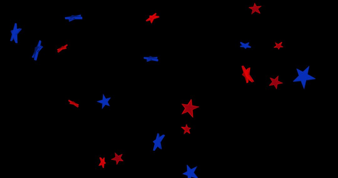 Colorful Falling Stars on Dark Texture for Celebratory Events