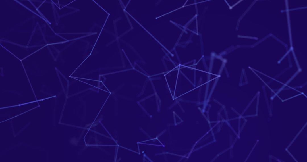 Abstract Digital Network Connections on Purple Canvas