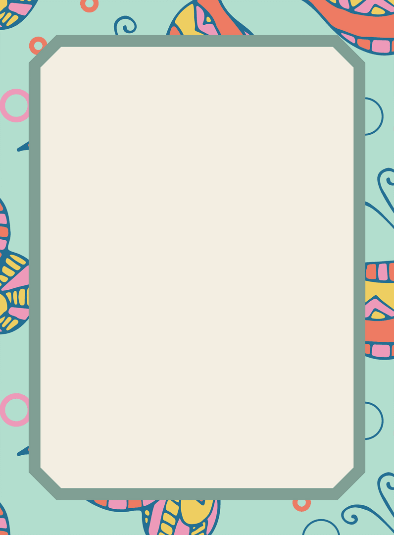 Transparent Card Design with Colorful Butterflies and Copy Space - Download Free Stock Images Pikwizard.com