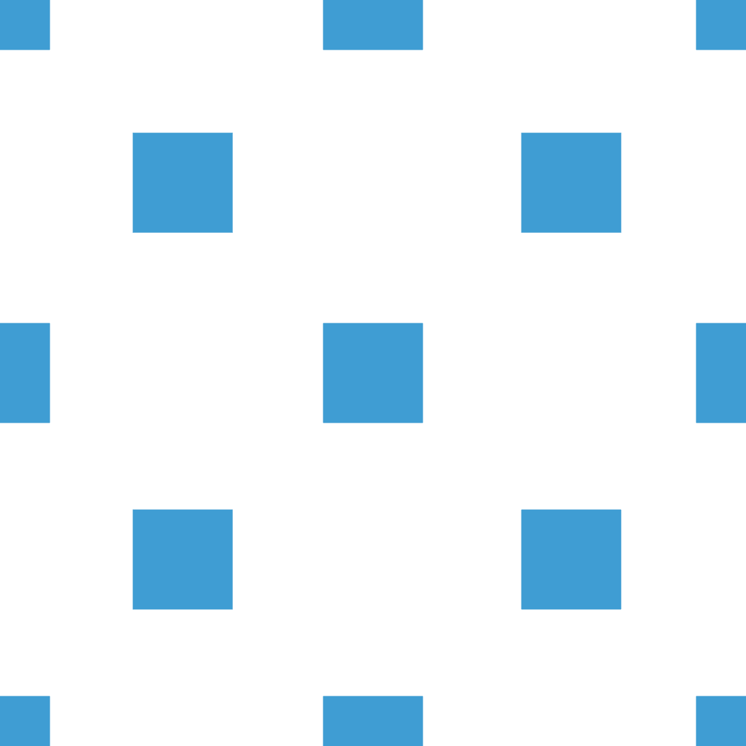 Seamless Pattern of Blue Squares on Transparent Background