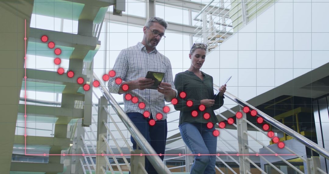 Data Analytics and Business Professionals in Modern Office