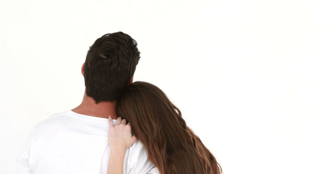 Loving Couple Embracing with Intimacy and Affection