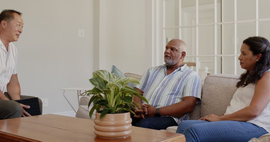 Senior Couple Relaxing in Home Setting