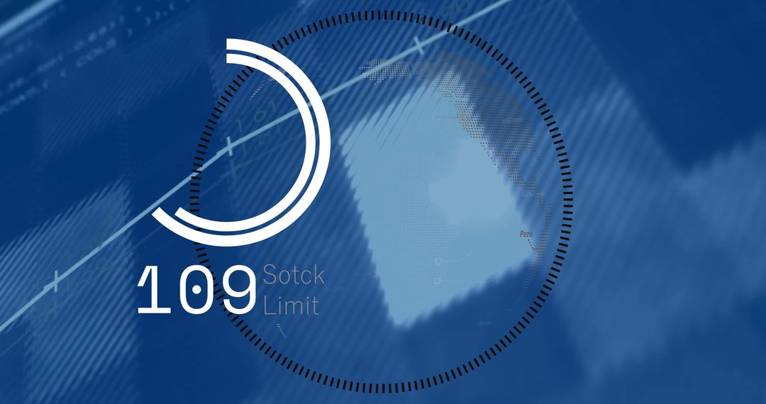 Futuristic Dashboard Display with Circular Gauge and Data Interface