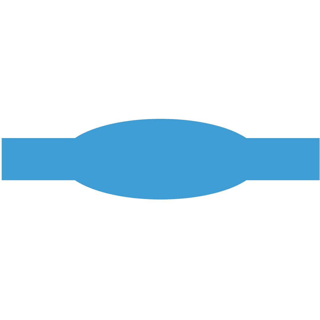 Blue Digital Banner with Copy Space on Transparent Background