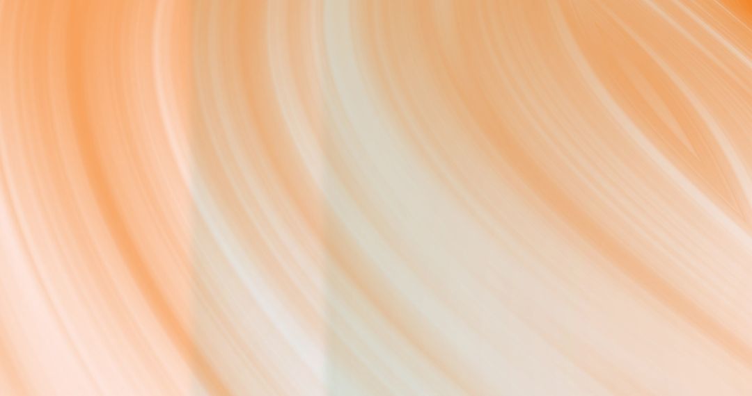 Abstract Orange Swirling Trails on Soft White Background