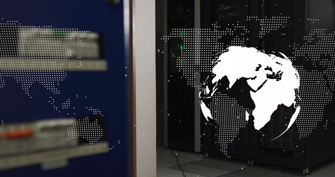 Global Connectivity Concept in Modern Data Center